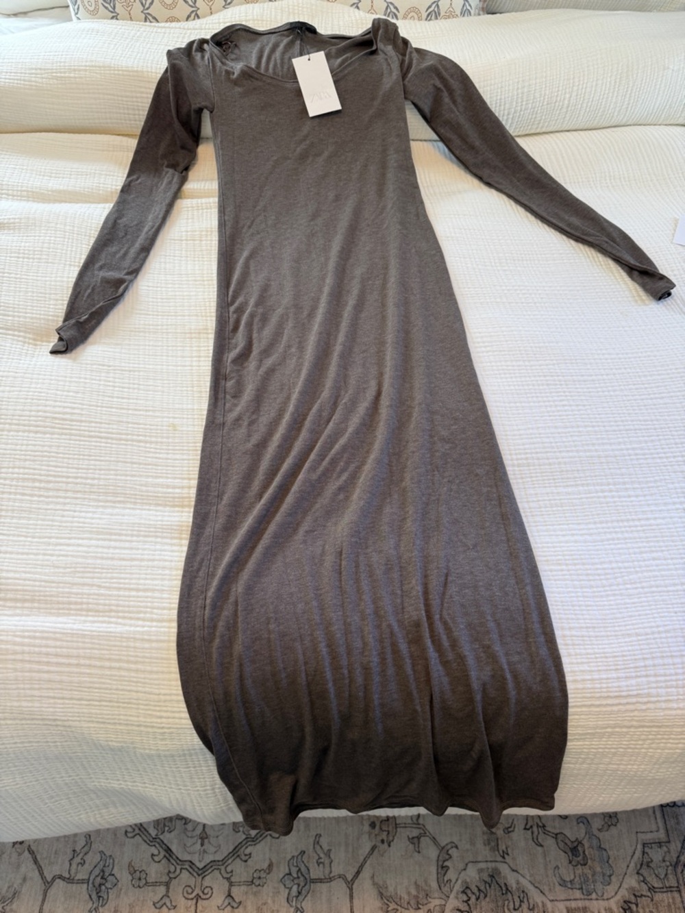 NWT! Zara - Long Sleeve Knit Maxi Dress - S
